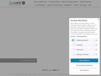 Screenshot von https://www.artletik.de
